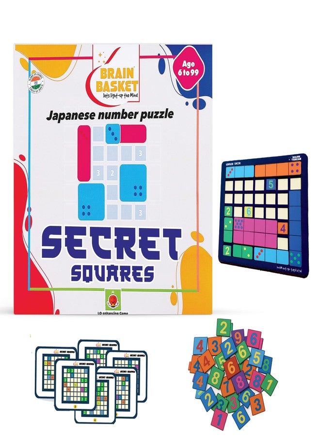 BRAIN BASKET Educational Board Game with Number Puzzle | Mind Games Fun Learning Math Puzzle for Kids | Gifts for Boys and Girls Age 6+ | Puzzle Game for Kids - Image 1